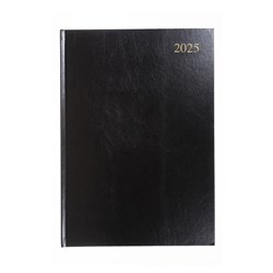 Collins Essential Diary A4 Day To Page Black