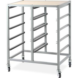 Visionchart Creative Kids Mobile Storage Trolley Only 740Wx440Dx920mmH 10 Bay Grey
