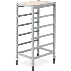 Visionchart Creative Kids Mobile Storage Trolley Only 380Wx440Dx920mmH 5 Bay Grey