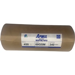 Protext Kraft Packaging Paper Roll 450mm x 340m 60gsm Brown