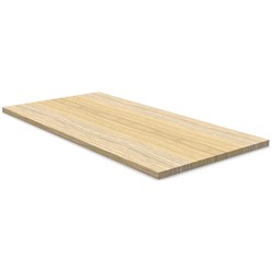 Rapidline Rectangle Table Top Only 1200W x 600D x 25mmD Natural Oak