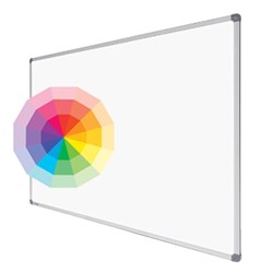 Visionchart Magnetic Custom Printed Planner Whiteboard 1200 x 1200mm Standard Frame