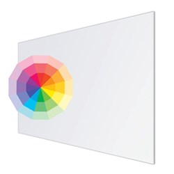 Visionchart Magnetic Custom Printed Planner Whiteboard 900 x 900mm Slim Frame