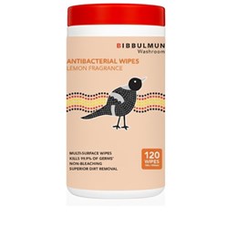 Bibbulmun Washroom Antibacterial Wipes Lemon Tub Of 120 Wipes