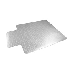 Floortex Chair Mat Trylock Based For Low Pile Carpet 11.5 x 13.4cm Keyhole Clear