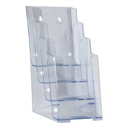 Deflecto Brochure Holder Dl 4 Tier Free Standing And Wall Mount