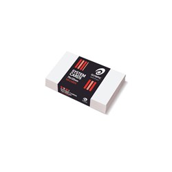 Olympic System Cards 75 x 125mm Plain White Pack Of 100 Pack of 100