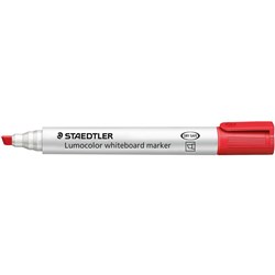 Staedtler 351B Lumocolor Whiteboard Marker Chisel 2-5mm Red Pack of 10