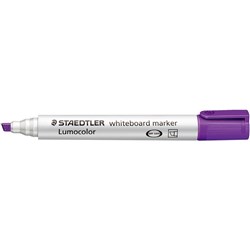 Staedtler 351B Lumocolor Whiteboard Marker Chisel 2-5mm Violet Pack of 10