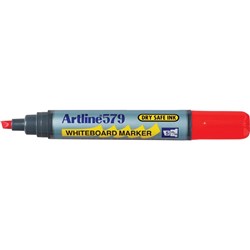 Artline 579 Whiteboard Marker Chisel 2-5mm Red