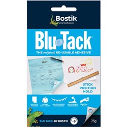 Bostik Blu-Tack 75gm Blue Compact Pack