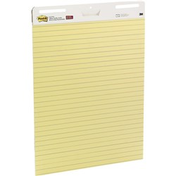 Post-It 561 Easel Pad Self Stick 635x775mm Lined Yellow