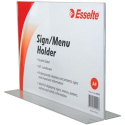 Esselte Sign/Menu Holder A4 Double Sided Landscape