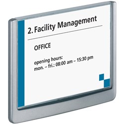 Durable Click Door Sign 149 x 105.5mm Grey