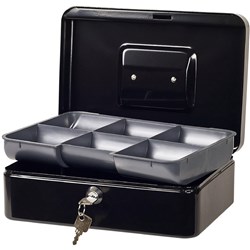Esselte Classic Cash Box No.8 200 x 150 x 80mm Black