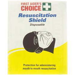 First Aider's Choice Resuscitation Face Shield Disposable White