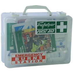 Trafalgar First Aid Kit Emergency Burns Station Hard Case
