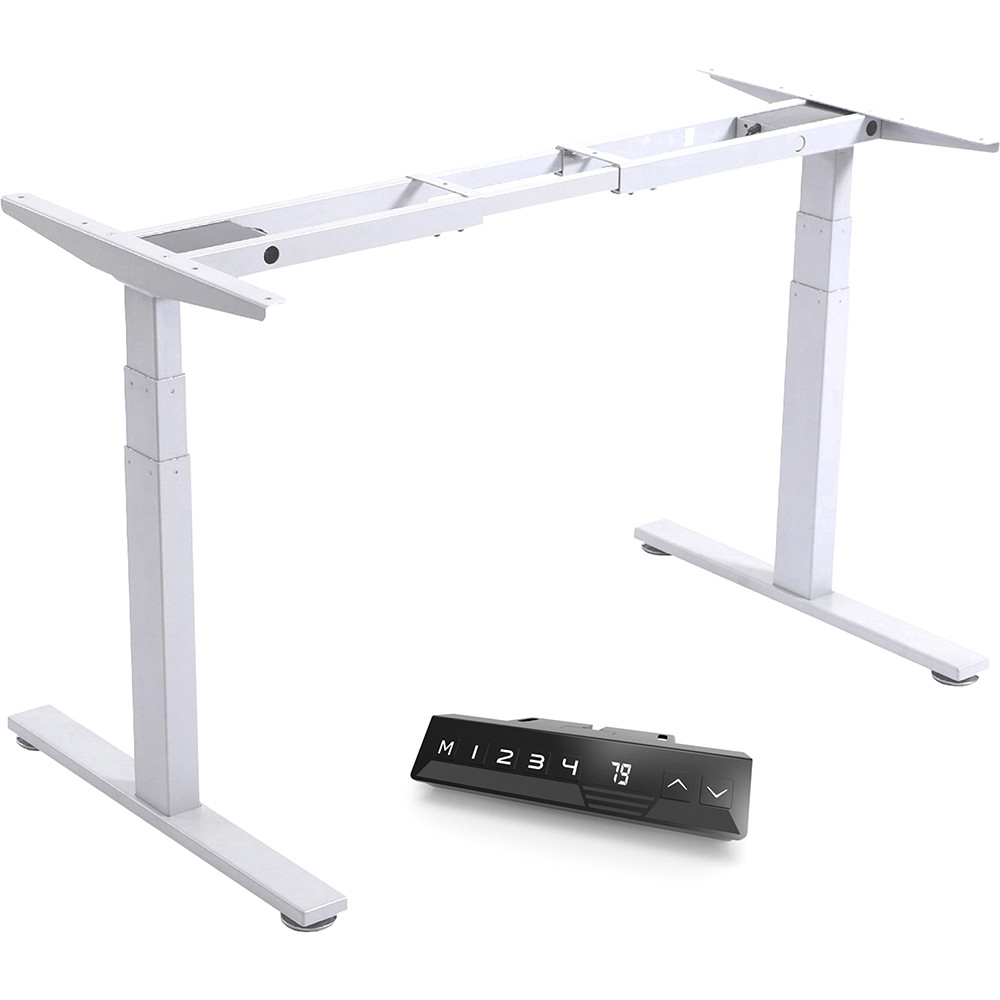 Infinity Electric Height Adjustable Desk 3 Stage Leg Frame Only White