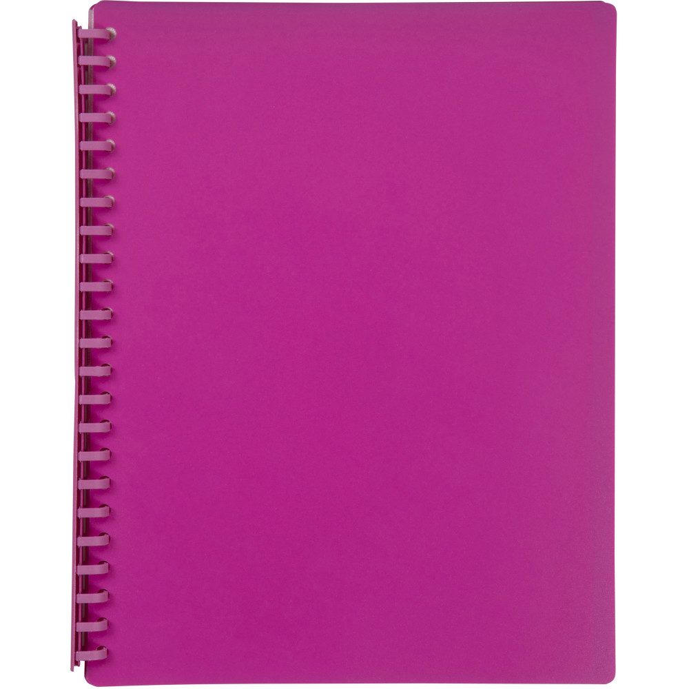 Marbig Display Book A4 Refillable 20 Pocket Pink