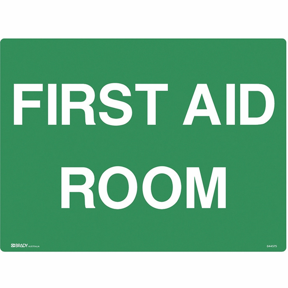 Brady Emergency Sign First Aid Room 450x600mm Polypropylene