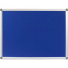 Rapidline Pinboard 1200W x 15D x 900mmH Blue Felt Aluminium Frame