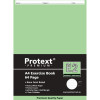 Protext Premium Exercise Book E2 A4 8mm Ruled  Green Insert 64 Pages