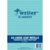 Writer Binder Refills A4 5mm Graph Reinforced Pack of 50