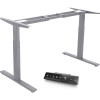 Infinity Electric Height Adjustable Desk 2 Stage Leg Frame Only Silver
