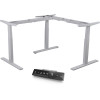 Infinity Electric Height Adjustable L Return Desk 2  Stage Leg Frame Only Silver