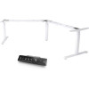 Infinity Electric Height Adjustable 90-180 Degree Desk 3 Stage Leg Frame Only White
