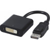 Astrotek DisplayPort DP To DVI Adapter 20 Pin To 24+1 Pins Male To Female 15cm Black