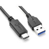 Astrotek USB-A To USB-C Charger Cable Male To Male 1 Metre Black