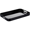 Compass Large Melamine Tray with Side Handles Black 480x305x43mm Black