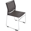 Rapidline PMV Stackable Meeting Chair Chrome Sled Base Black