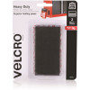 Velcro Brand Stick On Hook & Loop Heavy Duty 50X100mm Tape Black Pack Of 2