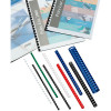 GBC Plastic Binding Comb 8mm 21 Loop 45 Sheets Capacity Blue Pack Of 100