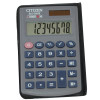 Citizen SLD200 Pocket Calculator 8 Digit Rubberised Keys Grey