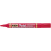 Pentel N860 Permanent Marker Chisel 1.5-4.5mm Red