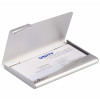 Durable Business Card Box Aluminium 20 Capacity