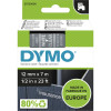 Dymo D1 Label Cassette Tape 12mmx7m White on Clear