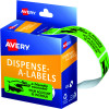 Avery Removable Dispenser Labels 19x64mm Friendly Reminder Green Pack Of 125