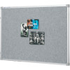 Quartet Penrite Fabric Bulletin Board 900x600mm Aluminium Frame Grey/Silver