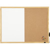 Quartet Combination Whiteboard & Corkboard Pine Frame 900 x 600mm