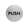 Durable Pictogram Sign Push 65mm Silver