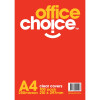 Office Choice Binding Covers A4 250 Micron Clear Pack of 100 Clear