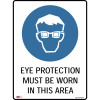 Zions Mandatory Sign Eye Protection 450x600mm Polypropylene