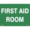 Zions Emergency Sign First Aid Room 450mmx600mm Metal