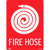 Zions Fire Sign Fire Hose 450x600mm Polypropylene