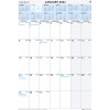 Debden Calendar Wall Planner 394x577mm Month To View Wiro