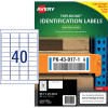 Avery TripleBond Laser Labels Identification White L6140 45.7x25.4mm 40UP 400 Labels